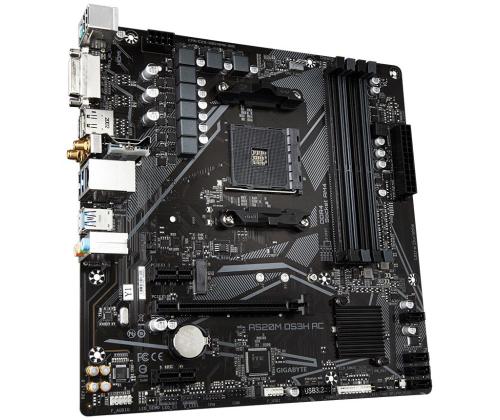 Mainboard GIGABYTE AMD A520 SAM4 Micro-ATX Memory DDR4 Memory slots 4 A520MDS3HAC1.4