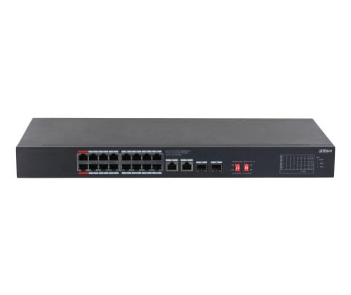 Switch DAHUA S3220-16GT-190 Switch type Unmanaged Rack mounting Yes Form factor Desktop 16xRJ-45…