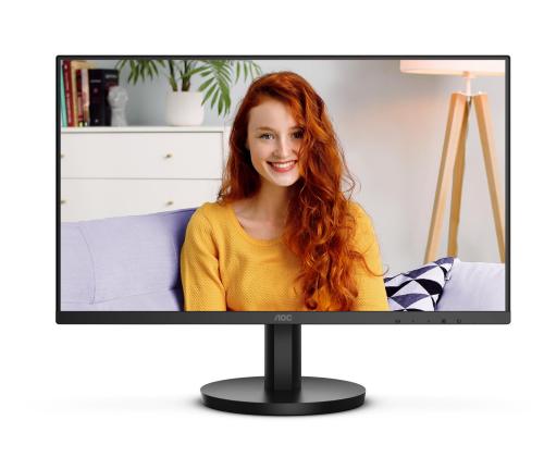 LCD Monitor AOC 24" Panel VA 1920x1080 16:9 100 Hz Matte 1 ms Speakers Tilt Colour Black 24B3HMA2