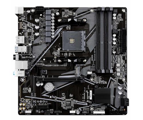 Mainboard GIGABYTE AMD A520 Socket AM4 micro ATX RAM DDR4-SDRAM 4xSlots Wi-Fi Yes Bluetooth Yes…