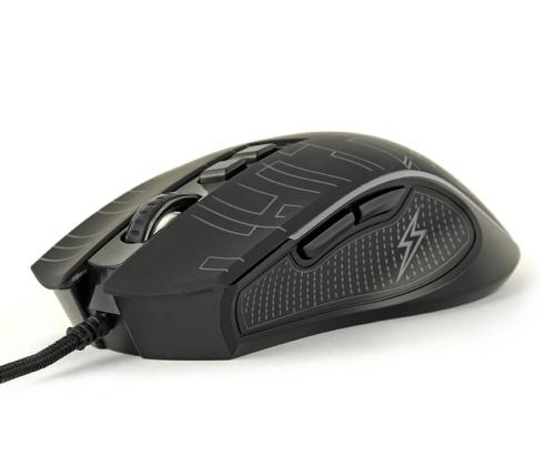 MOUSE USB OPTICAL GAMING/BLACK MUSG-RGB-01 GEMBIRD