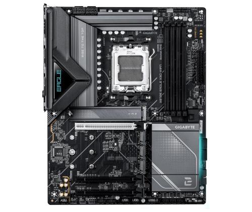 Mainboard GIGABYTE AMD X870E Socket AM5 ATX RAM DDR5-SDRAM 4xSlots Wi-Fi Yes Bluetooth Yes 4xNumber…
