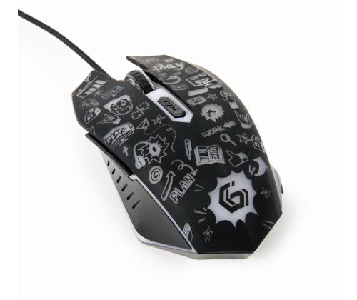 MOUSE USB OPTICAL BLACK/MUS-6B-GRAFIX-01 GEMBIRD