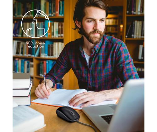 MOUSE USB OPTICAL B110 SILENT/BLACK 910-005508 LOGITECH