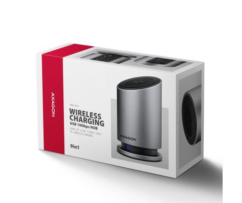 I/O HUB USB-C 9IN1 WRL/0.6M HMC-WL9 AXAGON