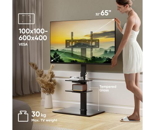 TV SET ACC FLOOR STAND /32-65"/BLACK TS5550-B ONKRON