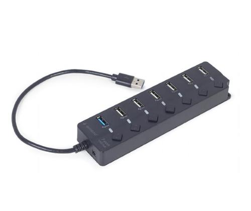 I/O HUB USB3 7PORT/UHB-U3P1U2P6P-01 GEMBIRD