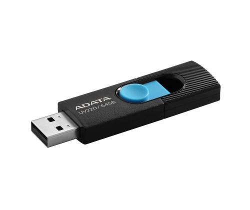MEMORY DRIVE FLASH USB2 64GB/BLUE AUV220-64G-RBKBL ADATA