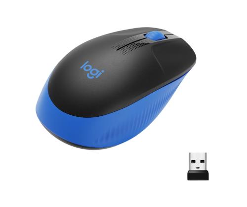 MOUSE USB OPTICAL WRL M190/BLUE 910-005907 LOGITECH