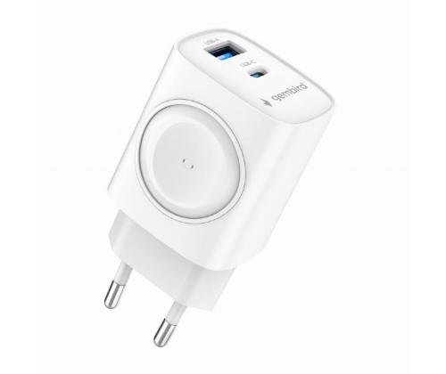 CHARGER USB 2IN1 20W 2PORT/TA-UC-PDQCW20-01-W GEMBIRD