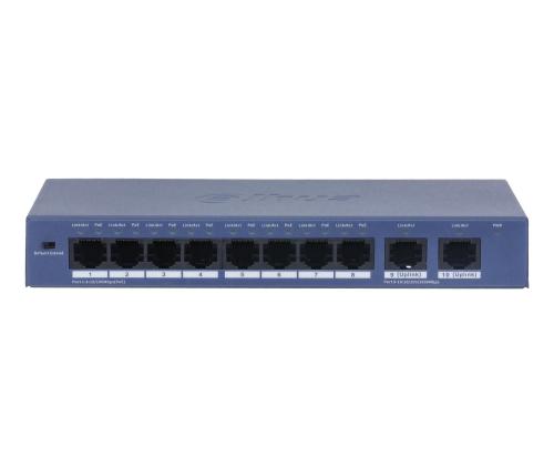 Switch DAHUA S3010-8ET2GT-90 Switch type Unmanaged 8xRJ-45 ports RJ-45 Ports Type Fast Ethernet (10…