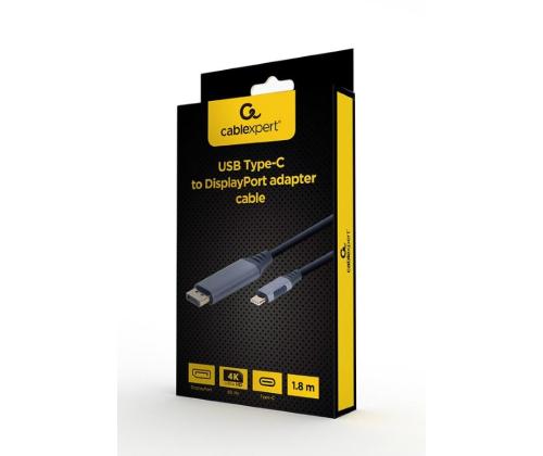 CABLE USB-C TO DP 1.8M/GREY CC-USB3C-DPF-01-6 GEMBIRD