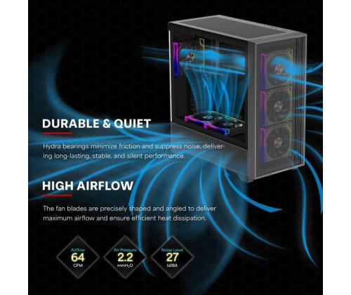 CASE FAN 120MM XPF360.ARGB/XF072 XILENCE