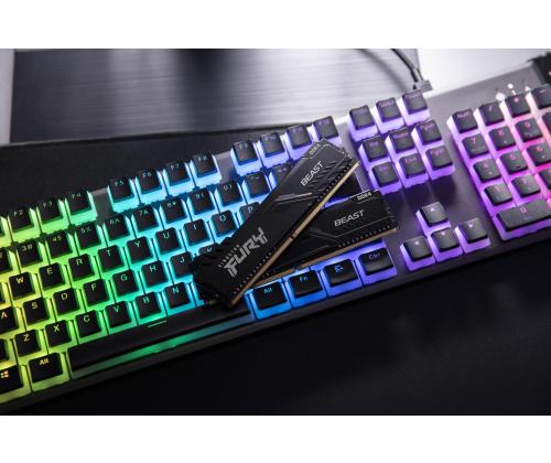 MEMORY DIMM 16GB PC25600 DDR4/KIT2 KF432C16BBK2/16 KINGSTON