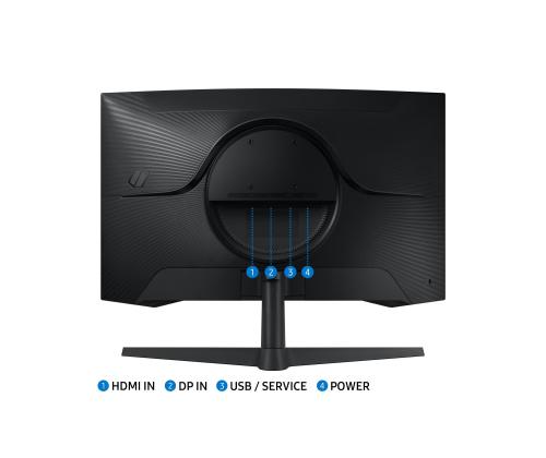 LCD Monitor SAMSUNG LS27CG552EUXEN 27" Gaming/Curved Panel VA 2560x1440 16:9 165 Hz Matte 1 ms…
