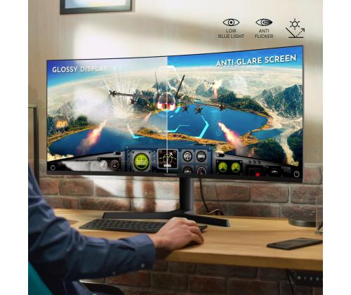 LCD Monitor THOMSON 34 " 3440 x 1440 pixels UltraWide Quad HD LCD Curved M34QG7Y14C