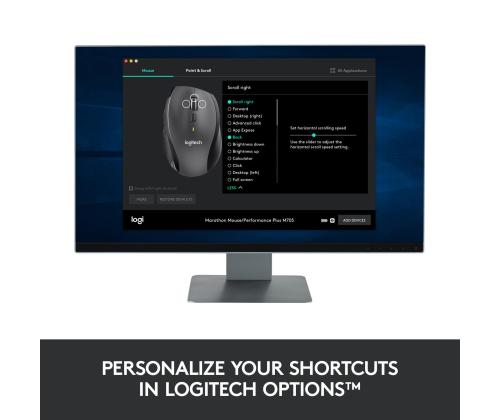 MOUSE USB LASER WRL M705/BLACK 910-001949 LOGITECH