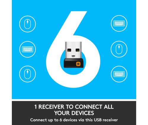 MOUSE USB LASER WRL M705/BLACK 910-001949 LOGITECH