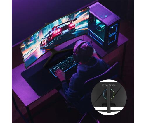 LCD Monitor THOMSON 34 " 3440 x 1440 pixels UltraWide Quad HD LCD Curved M34QG7Y14C