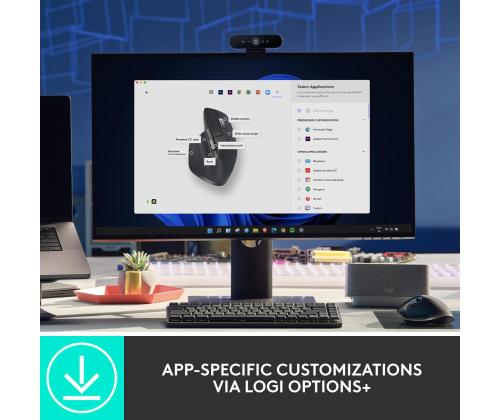 MOUSE BLUETH OPTICAL MASTER 3S/BLACK 910-006559 LOGITECH