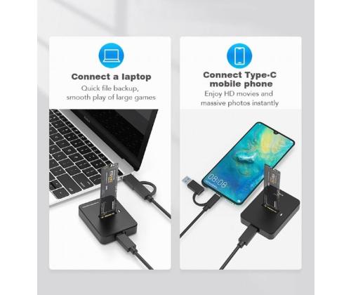 SSD ACC DOCK STATION USB-C M.2/DD-U3M2 GEMBIRD
