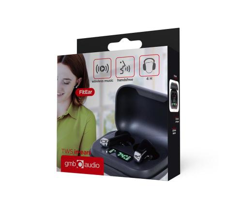 HEADSET BLUETOOTH IN-EAR/TWS BLACK FITEAR-X300B GEMBIRD