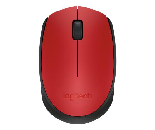 MOUSE USB OPTICAL WRL M171/RED 910-004641 LOGITECH