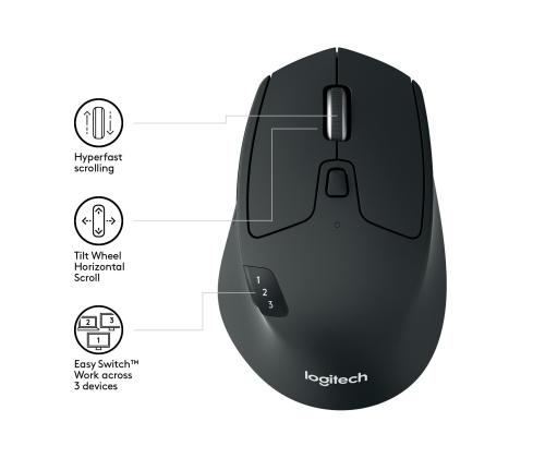 MOUSE BLUETH OPTICAL M720/TRIATHLON 910-004791 LOGITECH