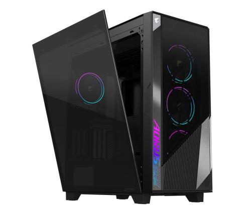 Case GIGABYTE AORUS C500 GLASS MidiTower Not included ATX EATX MicroATX MiniITX Colour Black AC500G