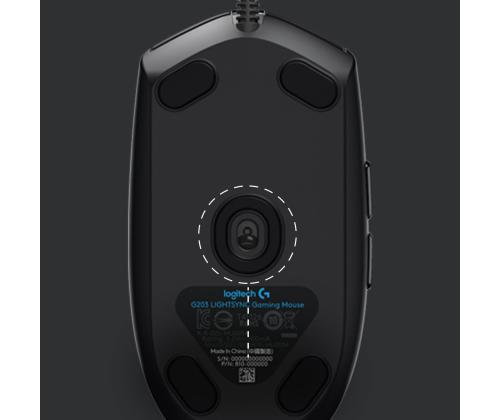 MOUSE USB OPTICAL G203/BLACK 910-005796 LOGITECH