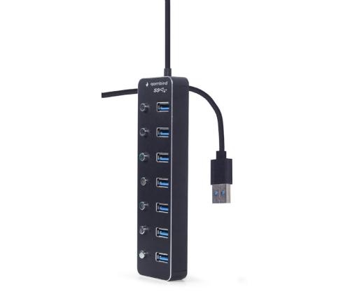 I/O HUB USB3 7PORT/UHB-U3P7P-01 GEMBIRD