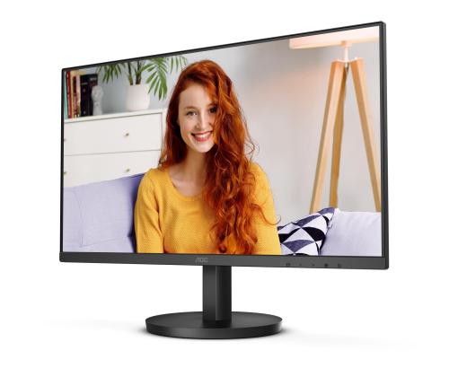 LCD Monitor AOC 24" Panel VA 1920x1080 16:9 100 Hz Matte 1 ms Speakers Tilt Colour Black 24B3HMA2