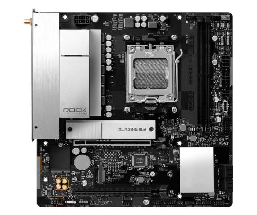 Mainboard ASROCK AMD B850 Socket AM5 micro ATX RAM DDR5-SDRAM 2xSlots Wi-Fi Yes Bluetooth Yes…