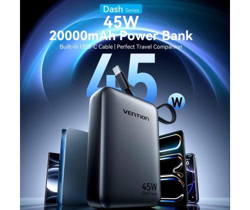 POWER BANK USB 20000MAH 45W/FHGH0 VENTION