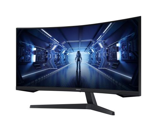 LCD Monitor SAMSUNG Odyssey G5 34" Gaming/Curved/21 : 9 Panel VA 3440x1440 21:9 1 ms Tilt Colour…