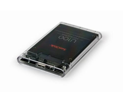 HDD CASE EXT. USB3 2.5"/TRANSPARENT EE2-U3S9-6 GEMBIRD