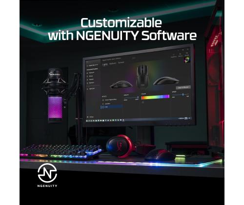 MOUSE USB OPTICAL WRL/PULSEFIRE HASTE 2 BLACK HYPERX