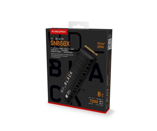 SSD SANDISK 4800xTBW rating Read speed 7200 MB/s Write speed 6600 MB/s NVMe Yes PCI Express 4.0 M.2…