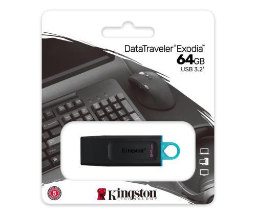 MEMORY DRIVE FLASH USB3.2/64GB DTX/64GB KINGSTON