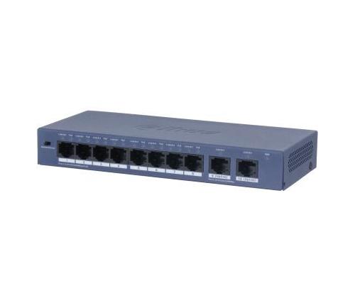 Switch DAHUA S3010-8GT-90 Switch type Unmanaged Form factor Desktop/Wall-Mounting 8xRJ-45 ports RJ…