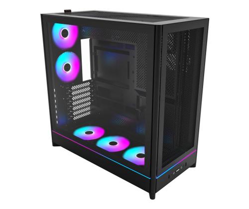 Case MONTECH HS01 PRO MidiTower Case product features Removeable HDD basket/Transparent panel Not…