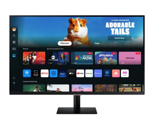LCD Monitor SAMSUNG 27" TV Monitor/Smart Panel VA 1920x1080 16:9 60Hz Matte 4 ms Speakers Tilt…