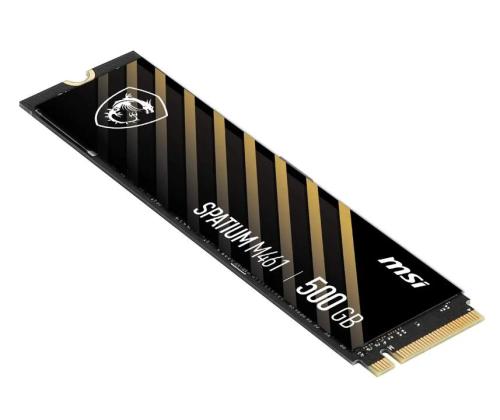 SSD MSI SPATIUM M461  500 GB M.2 PCI Express 4.0 NVMe Yes Write speed 1700 MB/s Read speed 4700 MB…