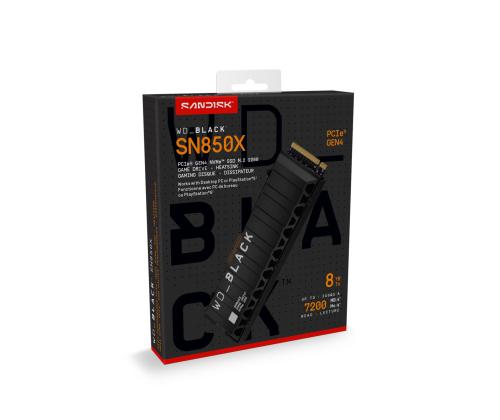 SSD SANDISK 4800xTBW rating Read speed 7200 MB/s Write speed 6600 MB/s NVMe Yes PCI Express 4.0 M.2…