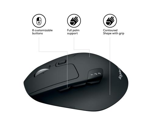 MOUSE BLUETH OPTICAL M720/TRIATHLON 910-004791 LOGITECH