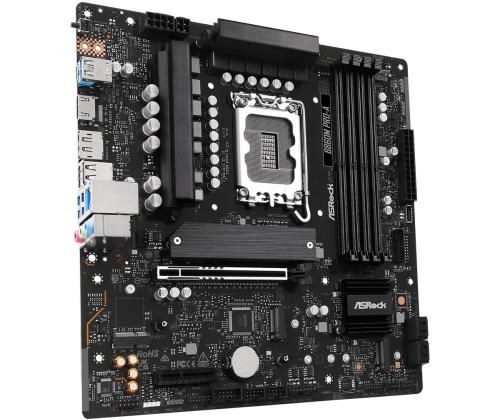 Mainboard ASROCK Intel B860 LGA 1851 (Socket V1) micro ATX RAM DDR5-SDRAM 4xSlots 3xNumber of M.2 …