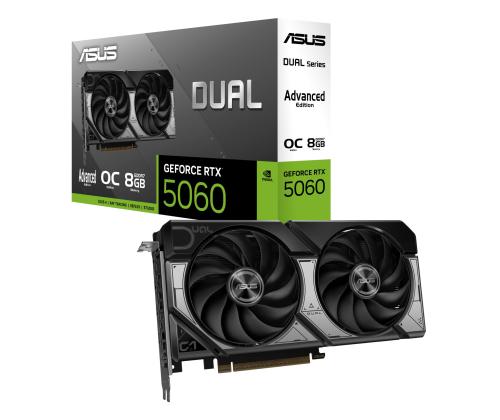 Graphics Card ASUS NVIDIA GeForce RTX 5060 8 GB GDDR7 128 bit PCI Express 5.0 Active DUAL-RTX5060…