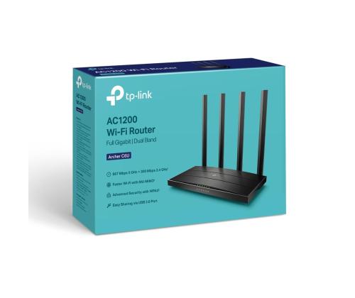 Wireless Router TP-LINK Wireless Router 1167 Mbps IEEE 802.11n IEEE 802.11ac USB 2.0 1 WAN 4x10/100…