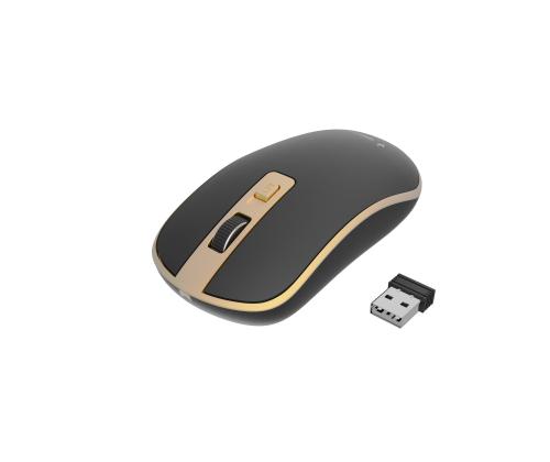 MOUSE USB OPTICAL WRL BLACK/GOLD MUSW-4B-06-BG GEMBIRD