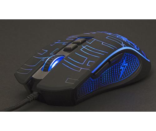 MOUSE USB OPTICAL GAMING/BLACK MUSG-RGB-01 GEMBIRD